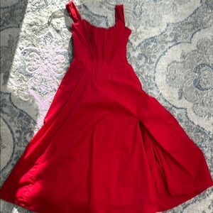 House of CB Red Strapless Dress
